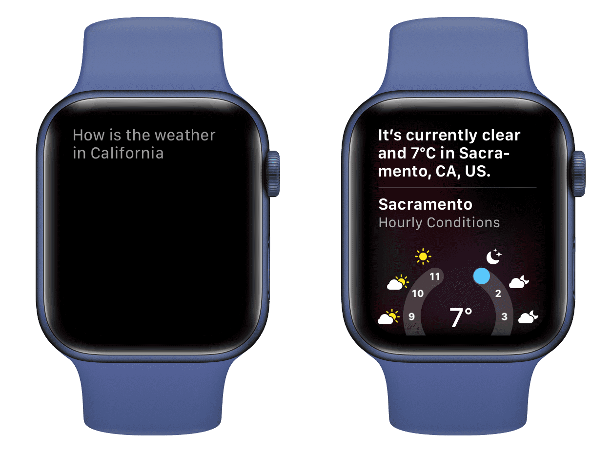 Using Siri on Apple Watch