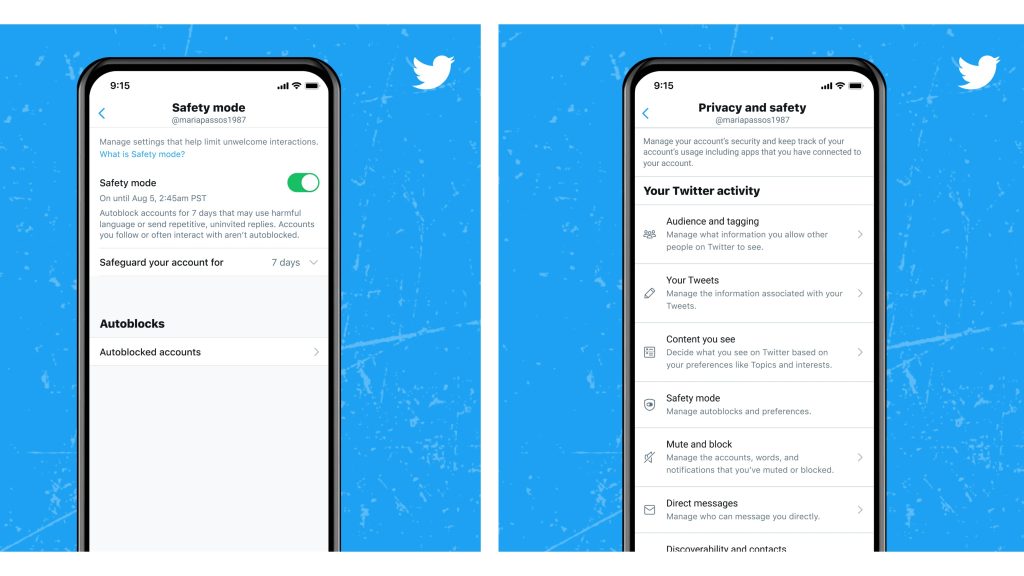 Twitter Safety Mode, which lets you block trolls from your feed