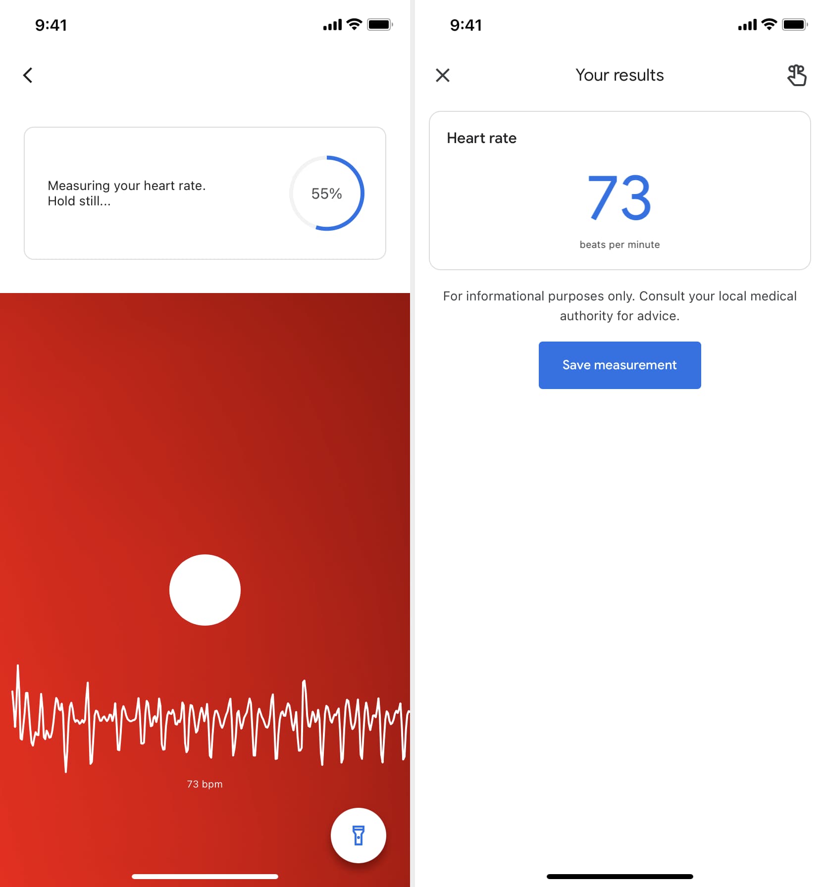 Measuring heart rate with Google Fit on iPhone