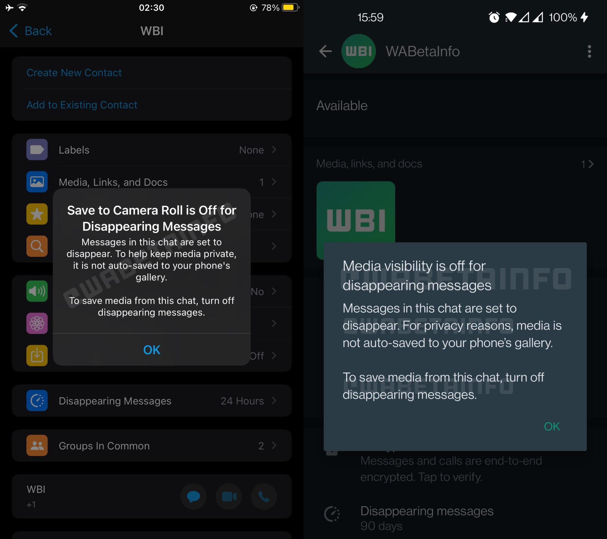 WhatsApp No Longer Saves Disappearing Media To The IPhone s Photos App 