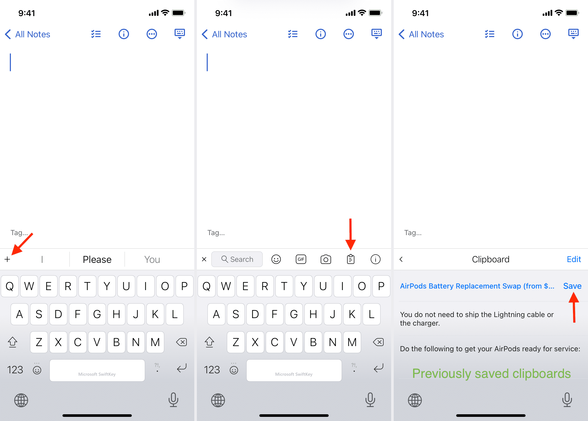 Access SwiftKey Clipboard on iPhone