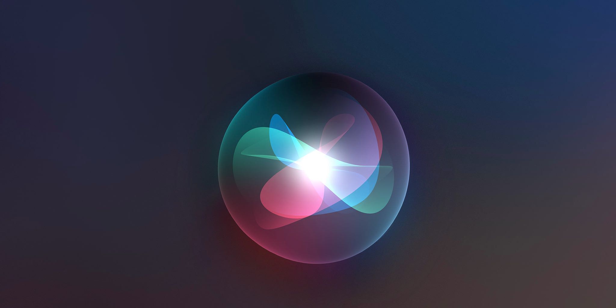 A featured image showing a Siri orb set against a dark gradient background