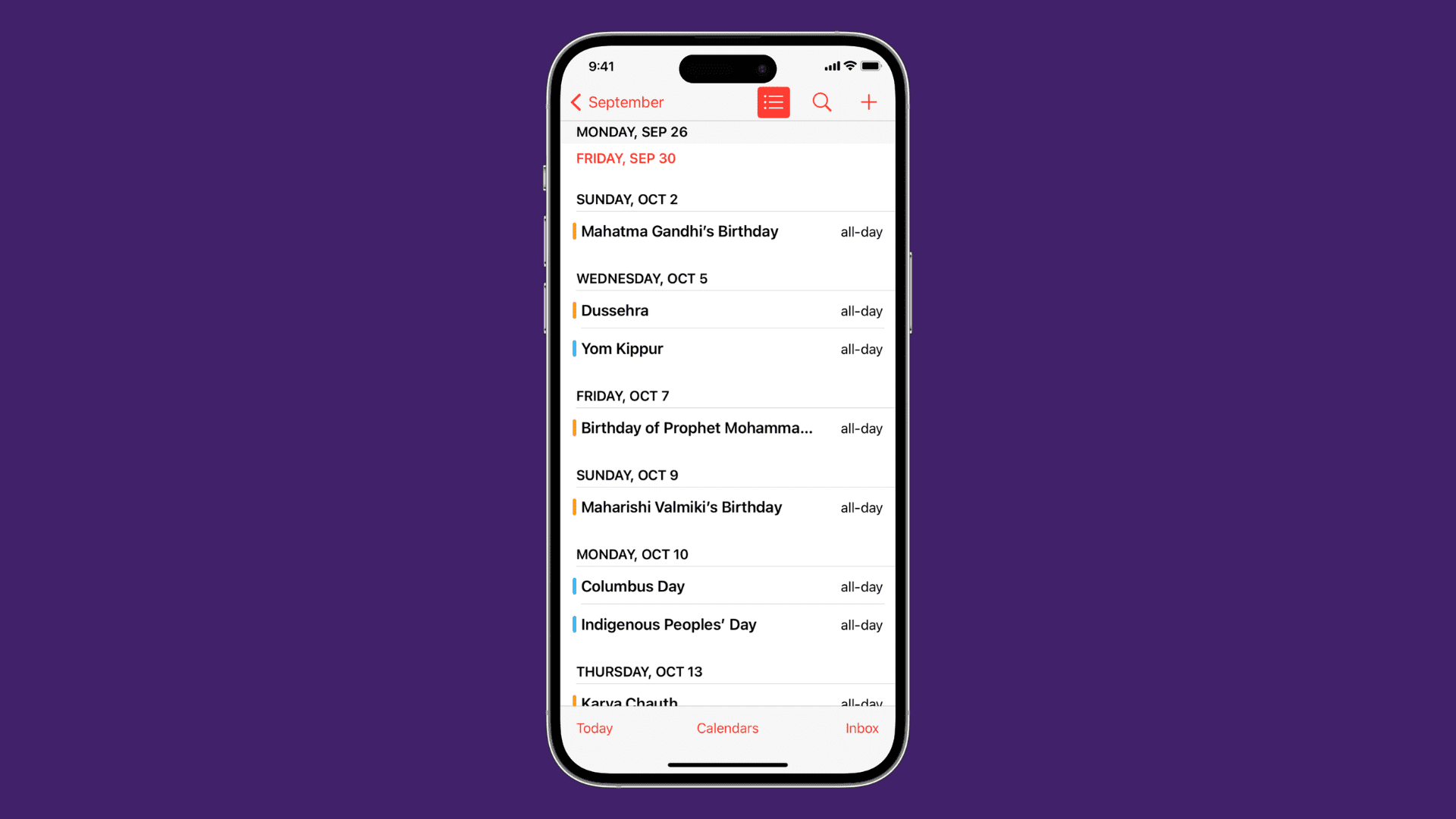 How to see your calendar events as a list on iPhone, iPad, and Apple