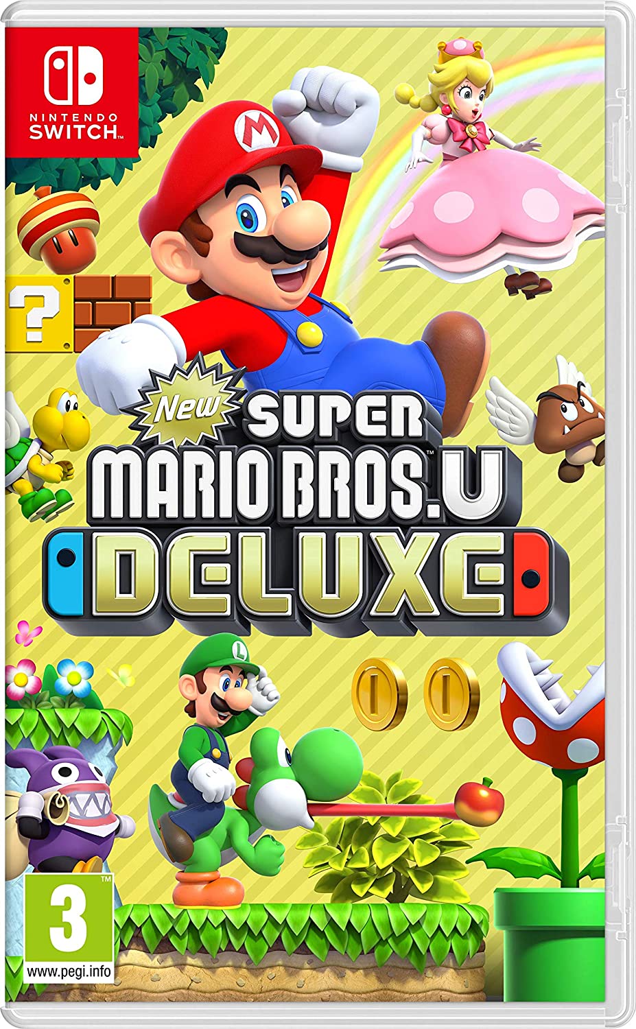 New Super Mario Bros. U Deluxe for Nintendo Switch cover art.