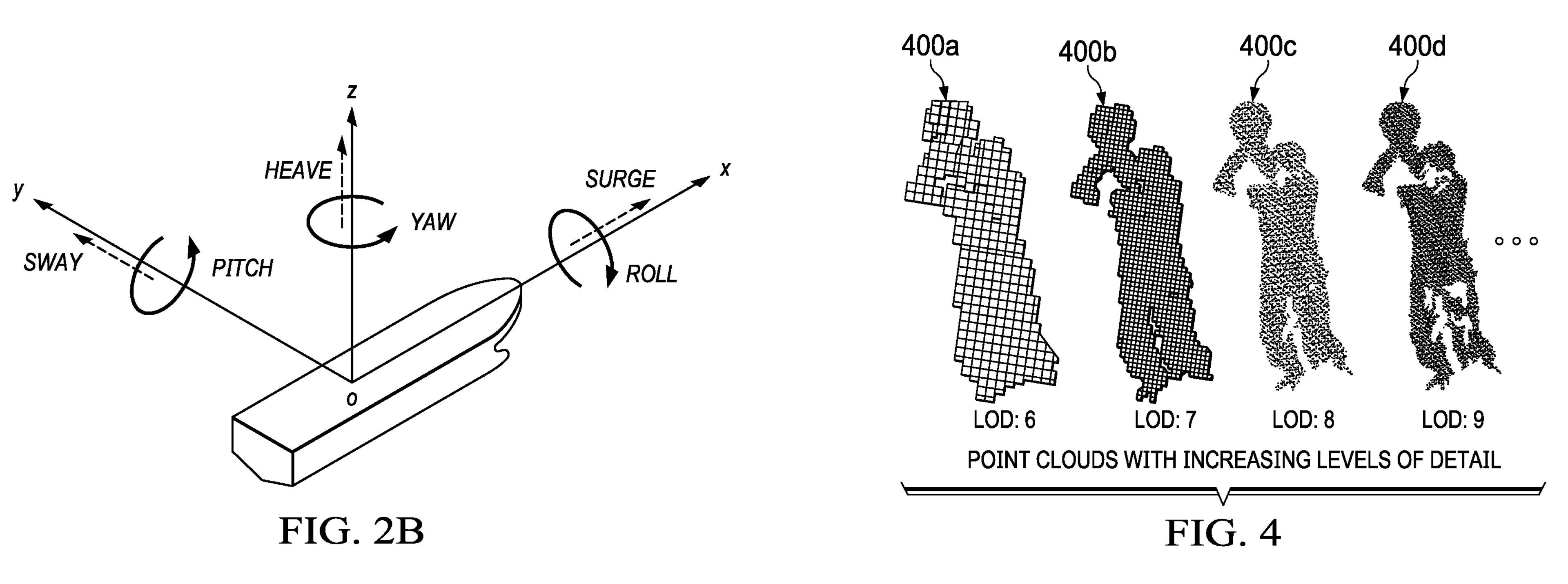 Patent drawing illustrating head movement of an Apple headset user along three axis