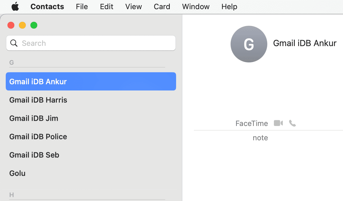 Google Contacts added to iPhone appearing on my Mac Contacts app