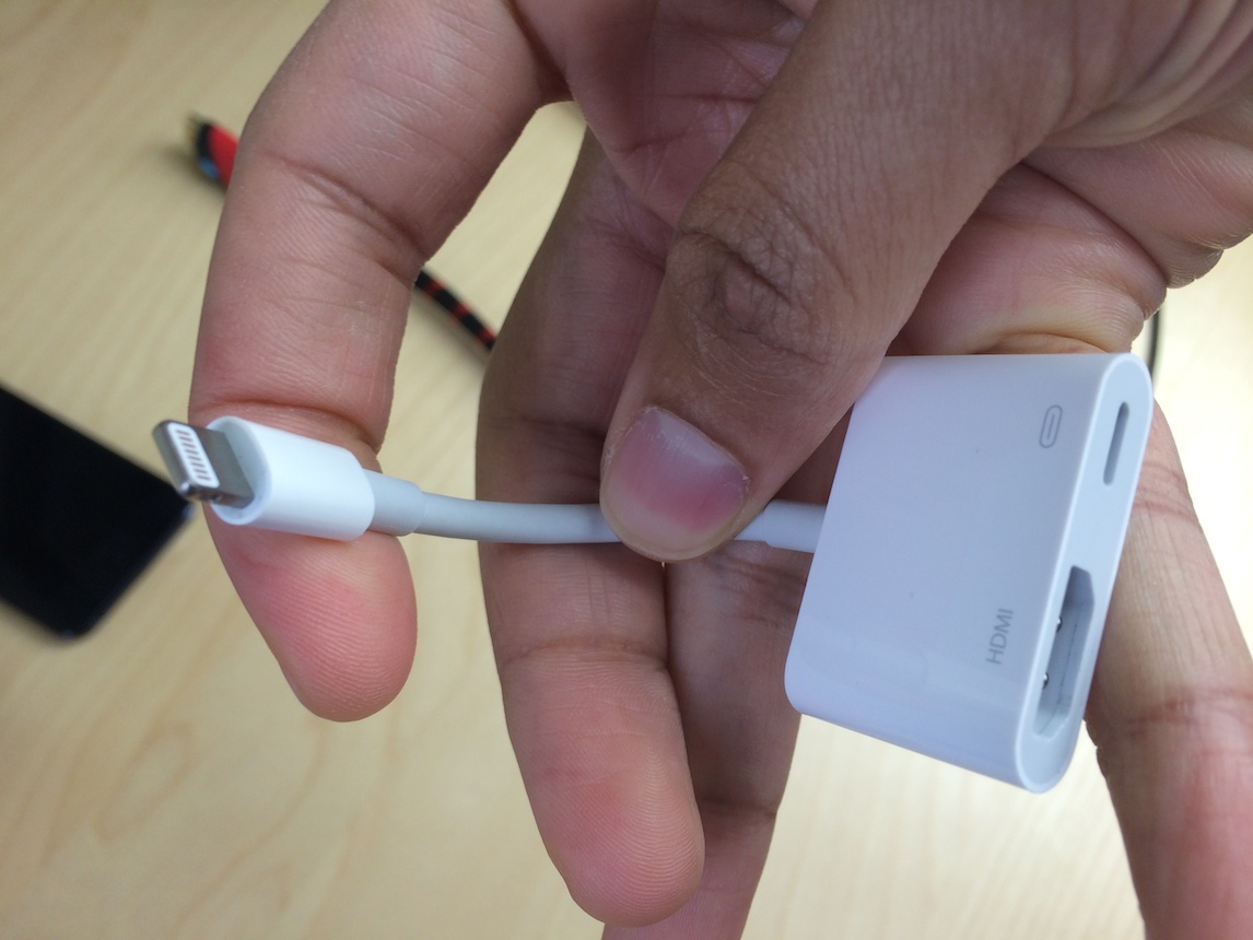 Apple's Lightning to Digital AV adapter.