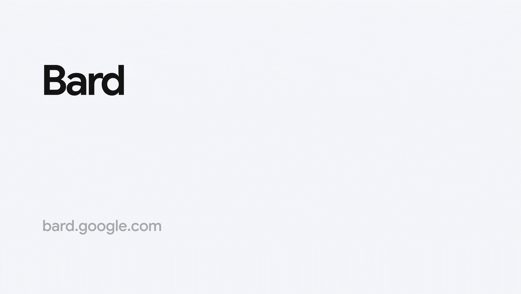 Animation showing example queries on Google Bard