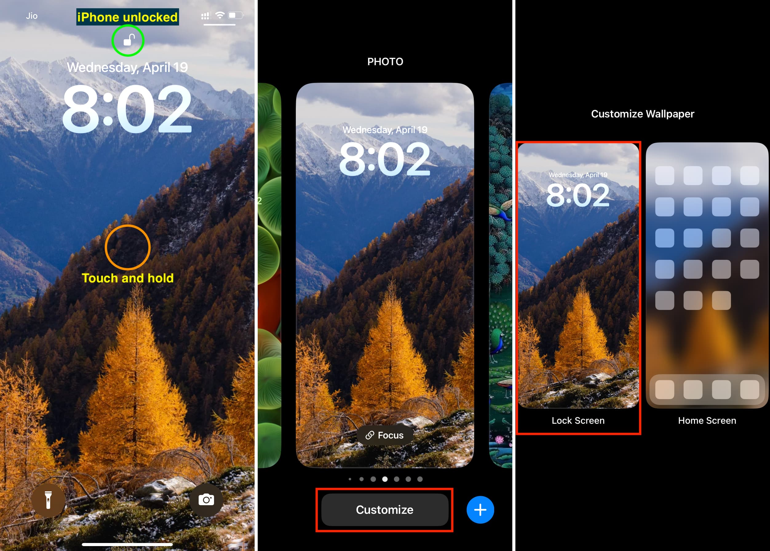Customize iPhone Lock Screen by adding widgets to it