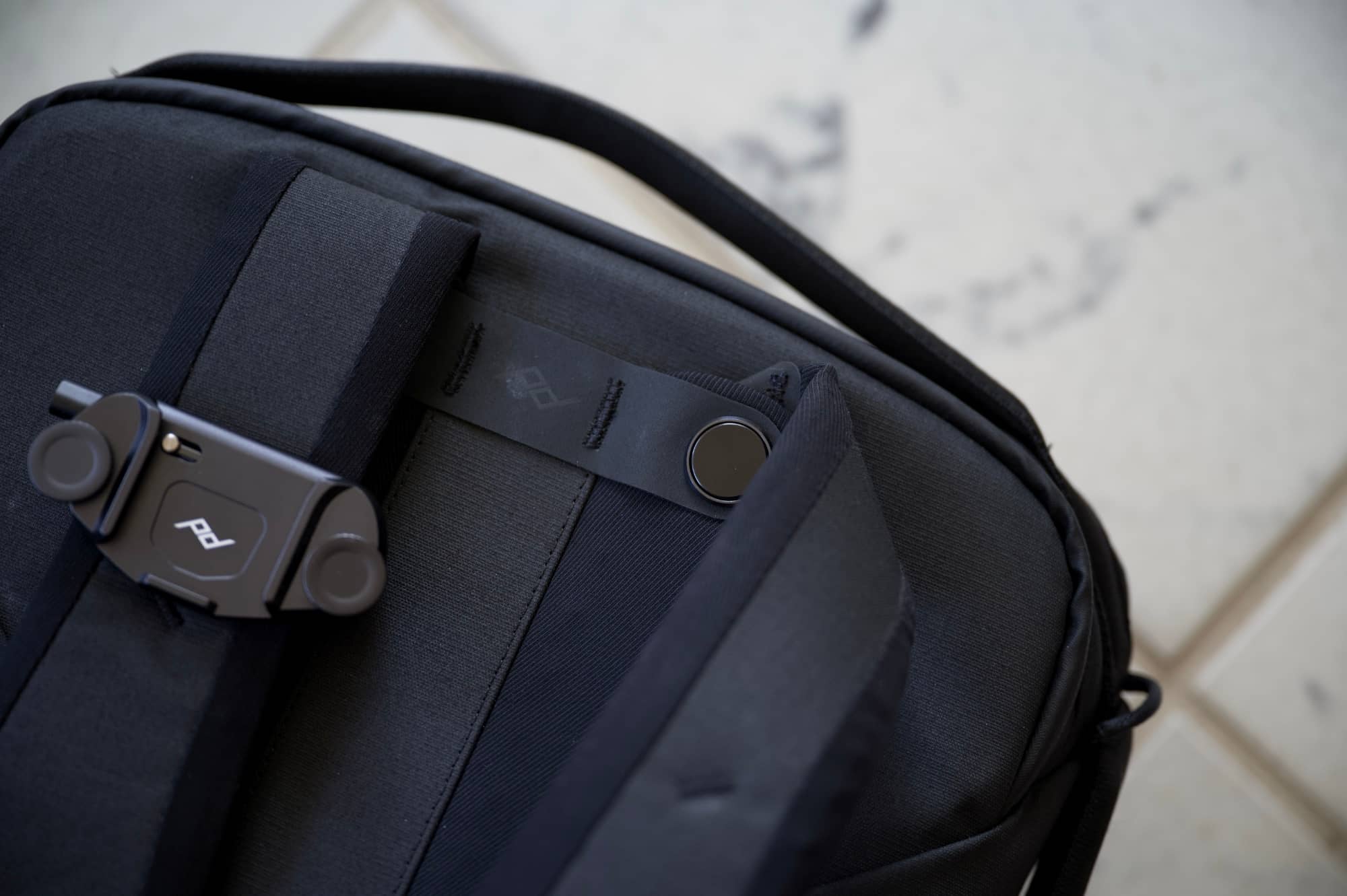 Peak Design Everyday Backpack Swivel Straps.