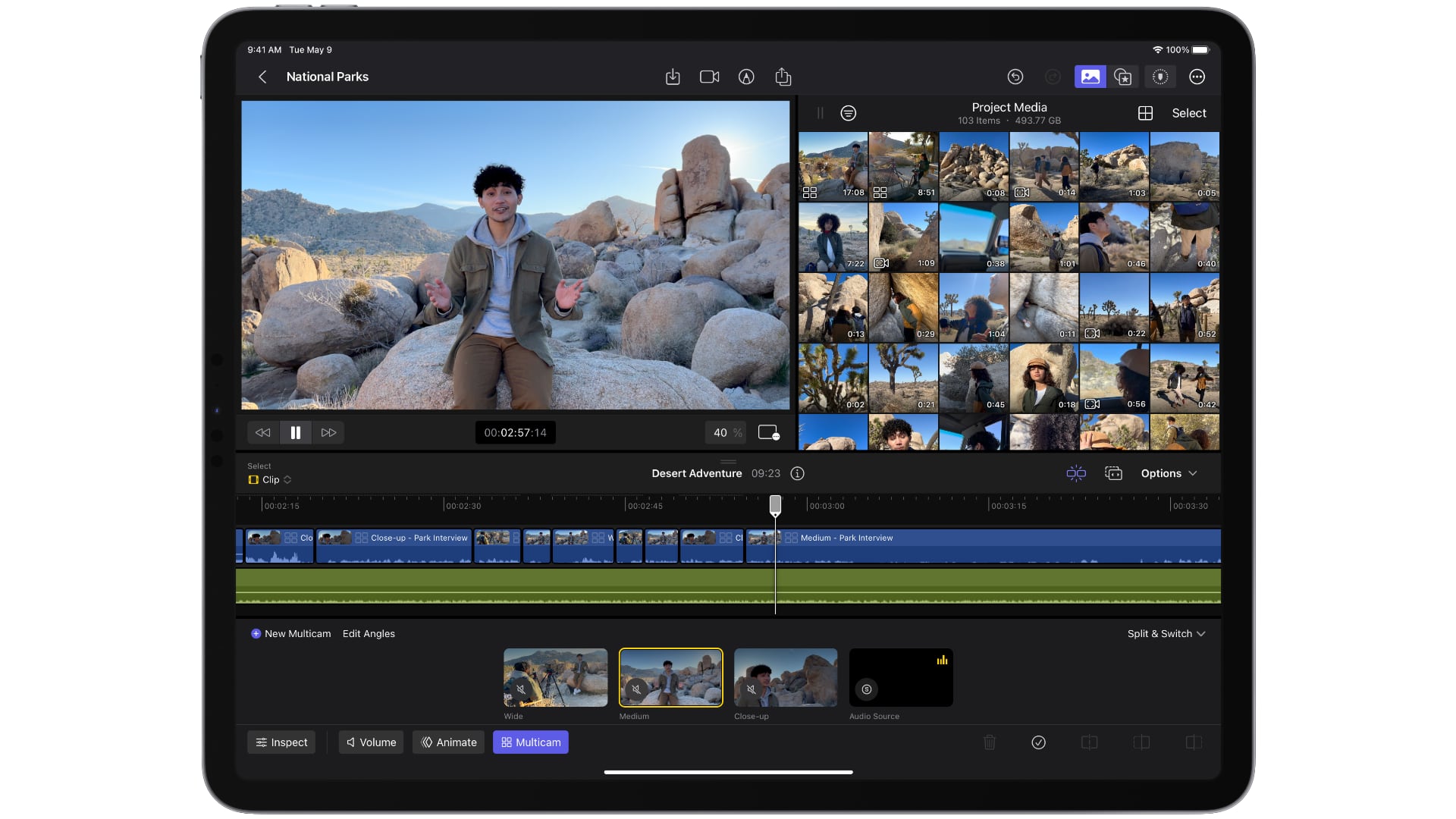 Multicam video editing in Final Cut Pro