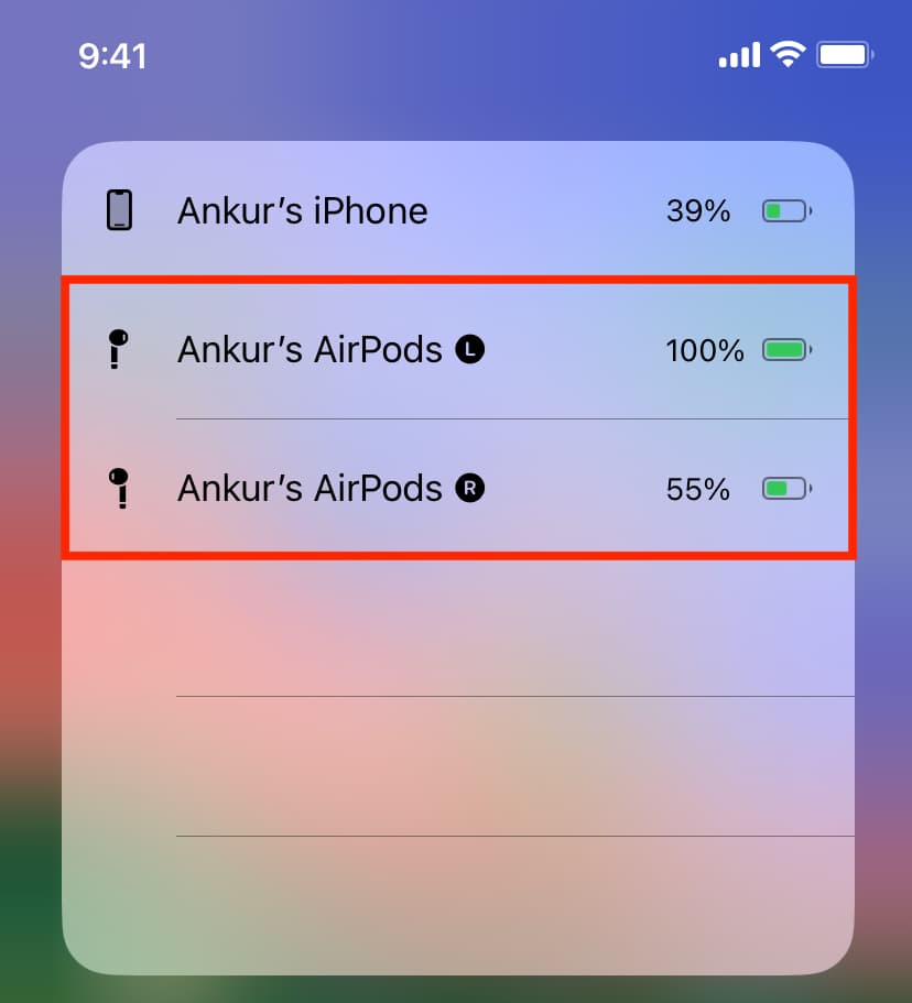 Left and Right AirPods with uneven battery remaining