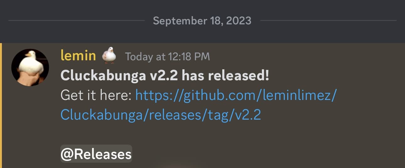 Cluckabunga v2.2 update.