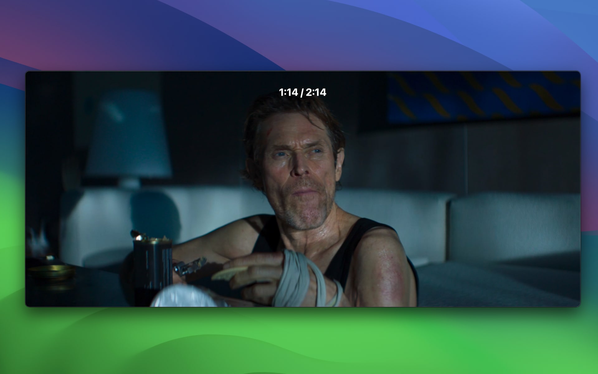 Playing a movie trailer using Elmedia Player for Mac