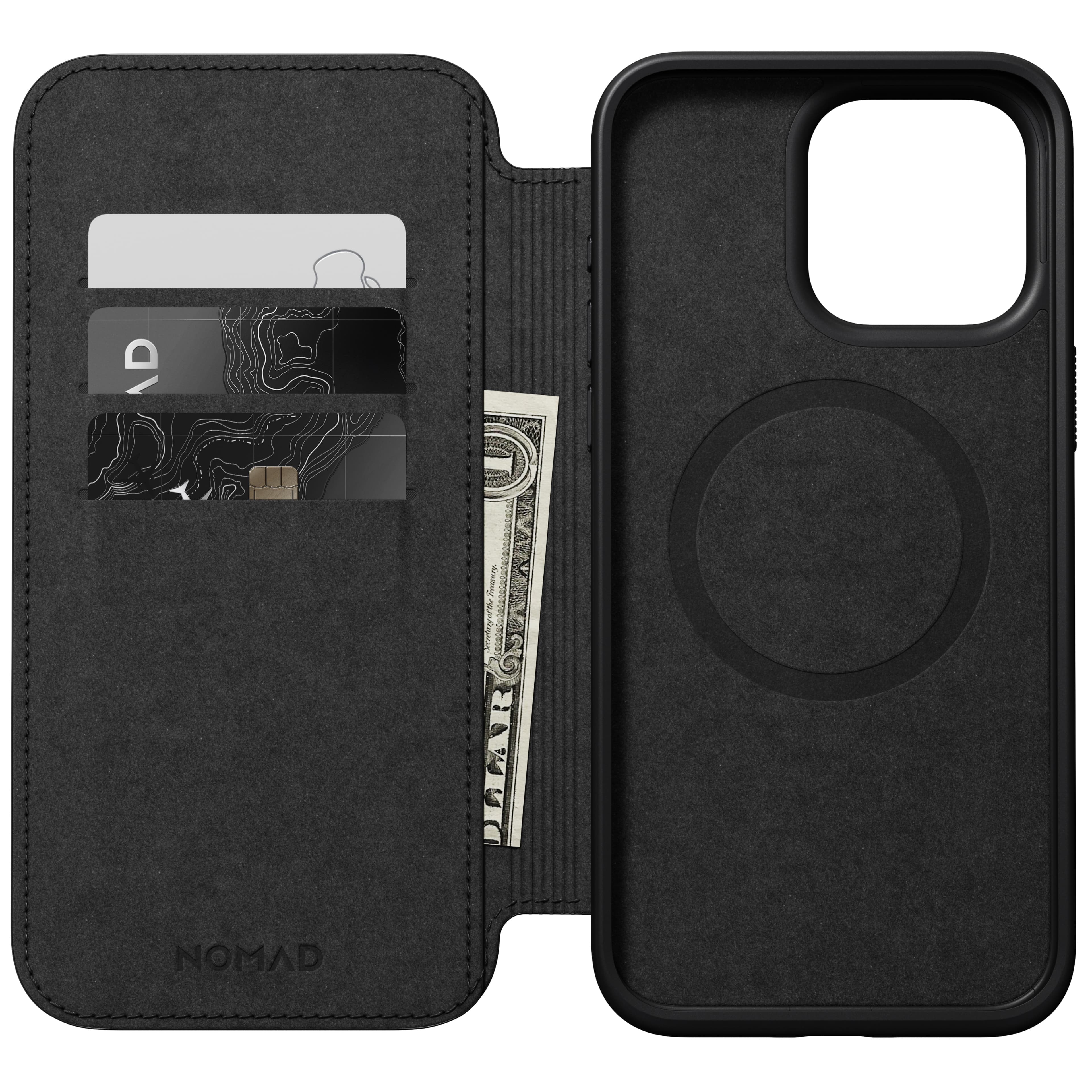 Nomad Modern Folio case for iPhone 15 Pro Max.