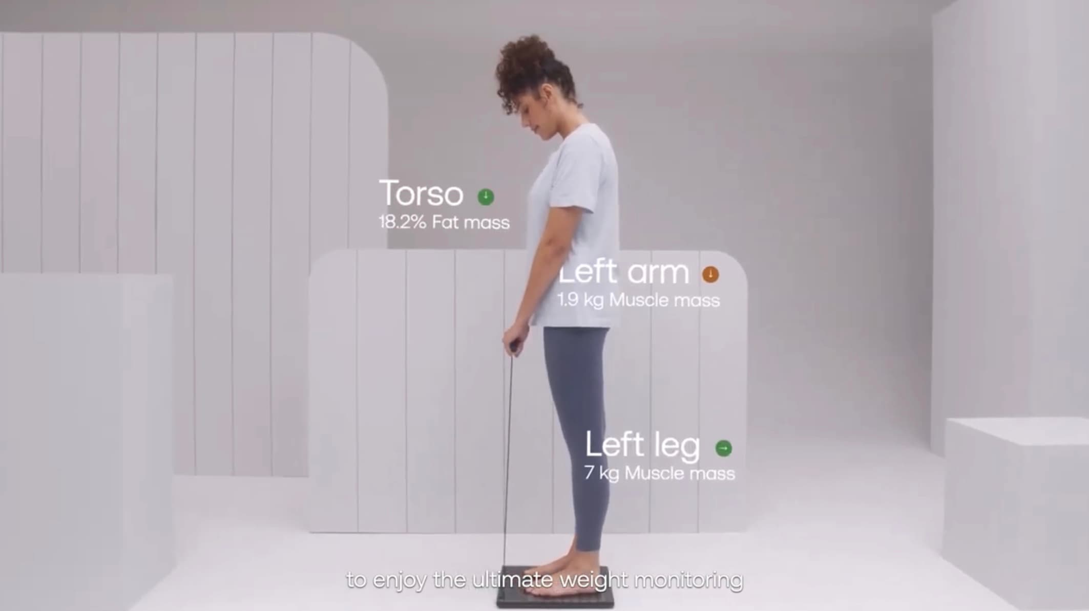 Withings Body Scan in use.
