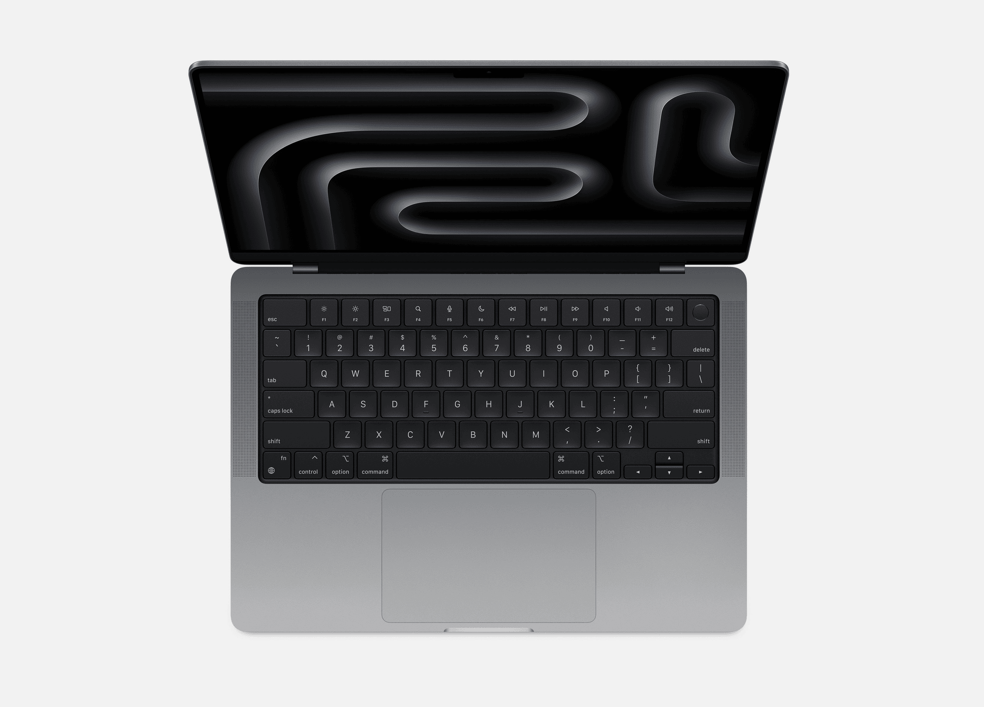 Apple M3 MacBook Pro in Space gray.