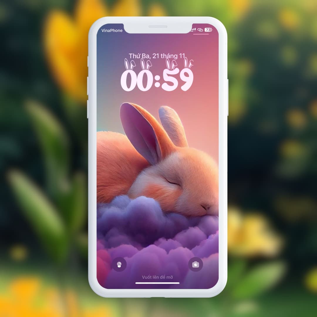 LS Bunny Lock Screen font.