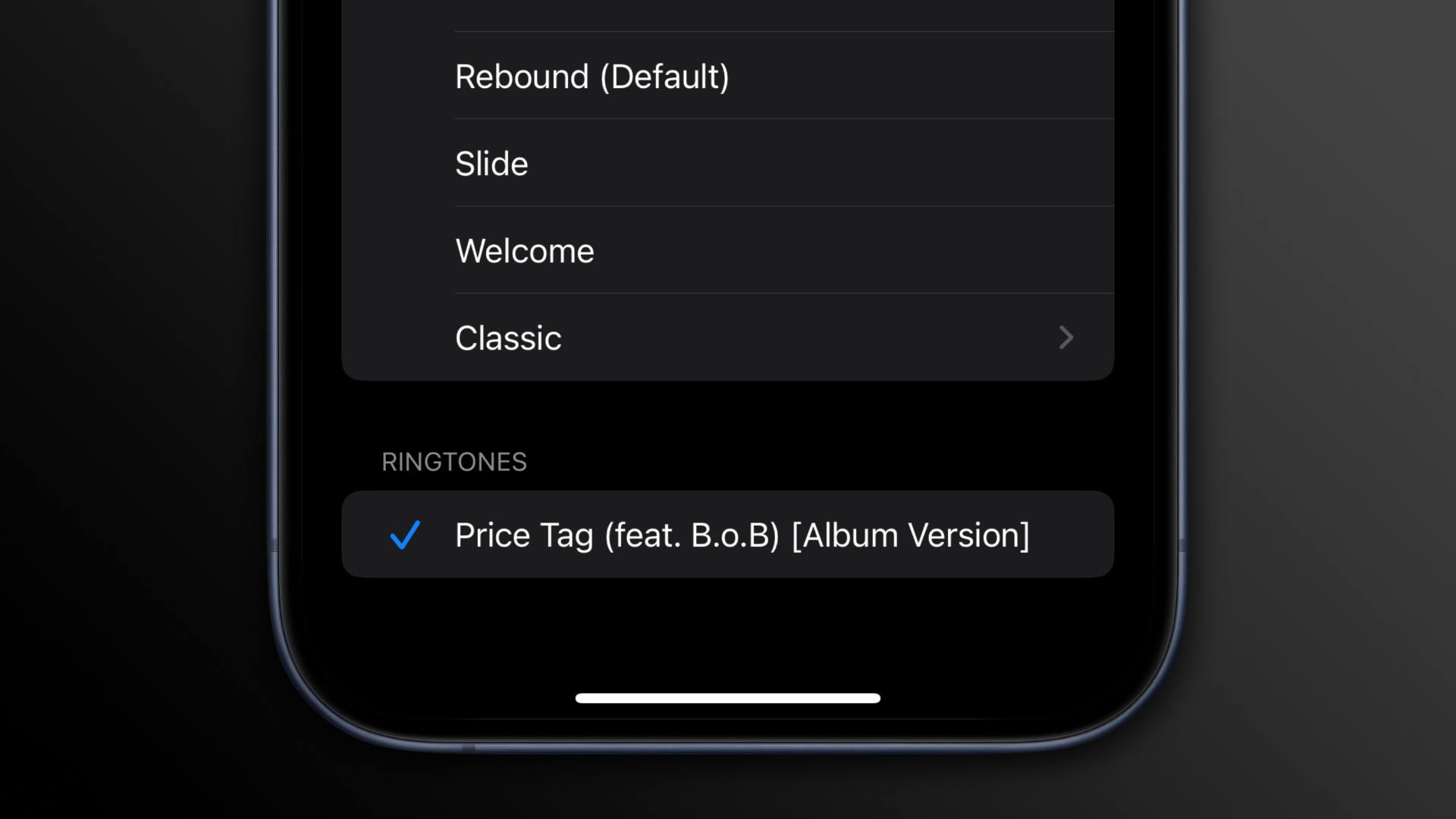 Using a custom ringtone as an iPhone notification sound