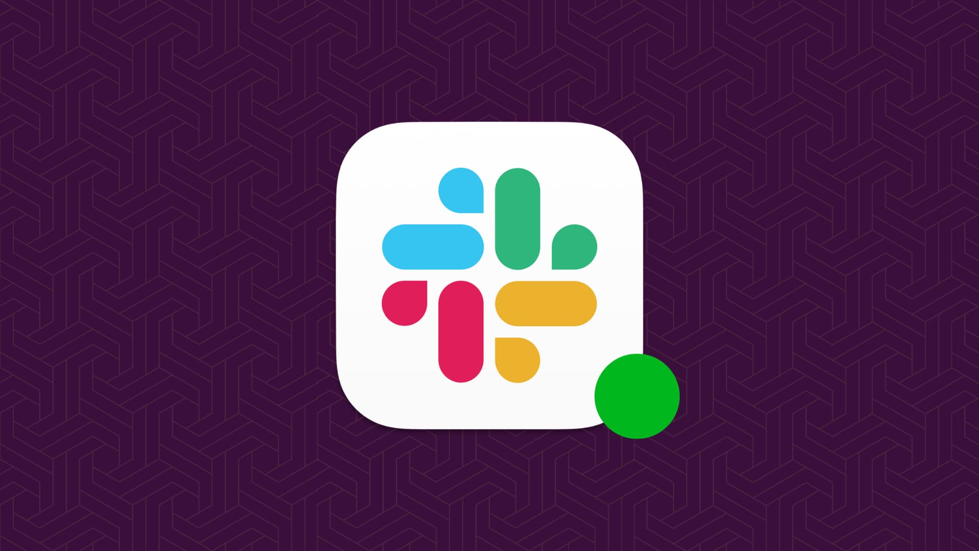 Slack app icon with green online dot next to it