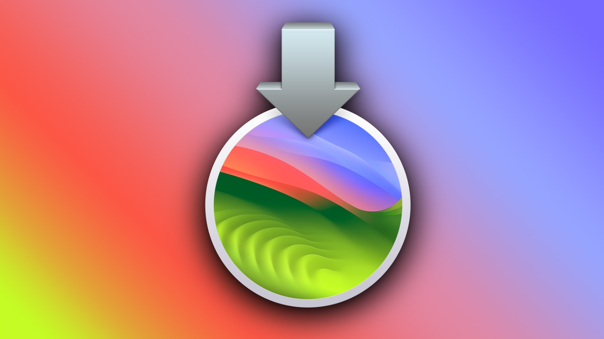 The macOS Sonoma installer icon