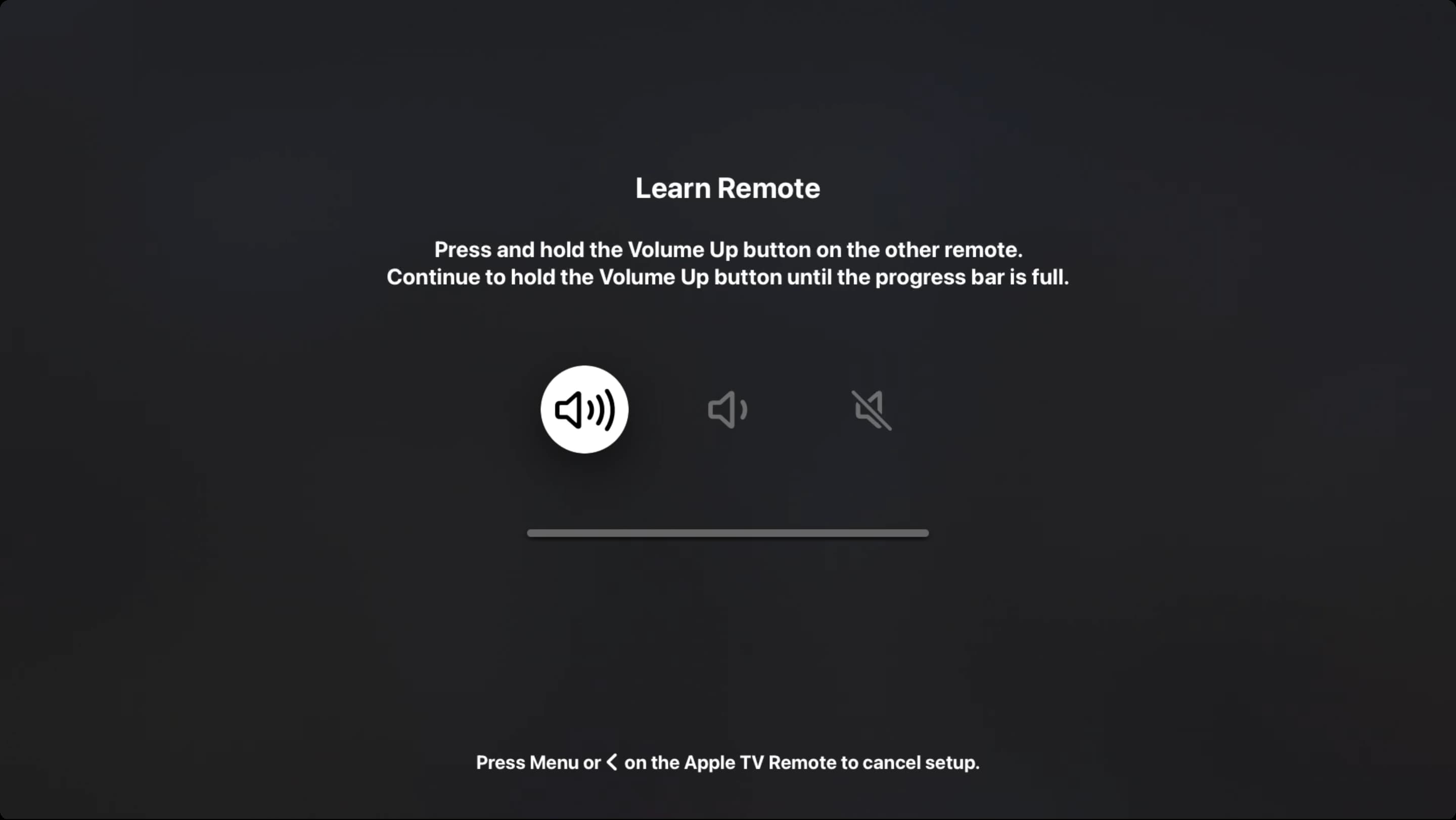 Learn Remote feature on Apple TV