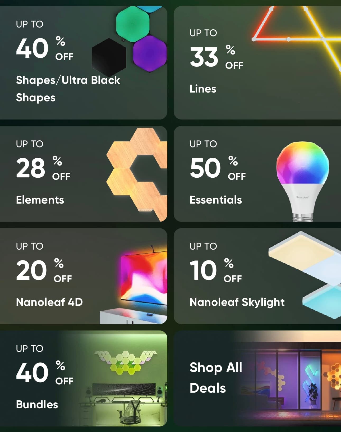 Summary of Nanoleaf Day 2024 Sale.