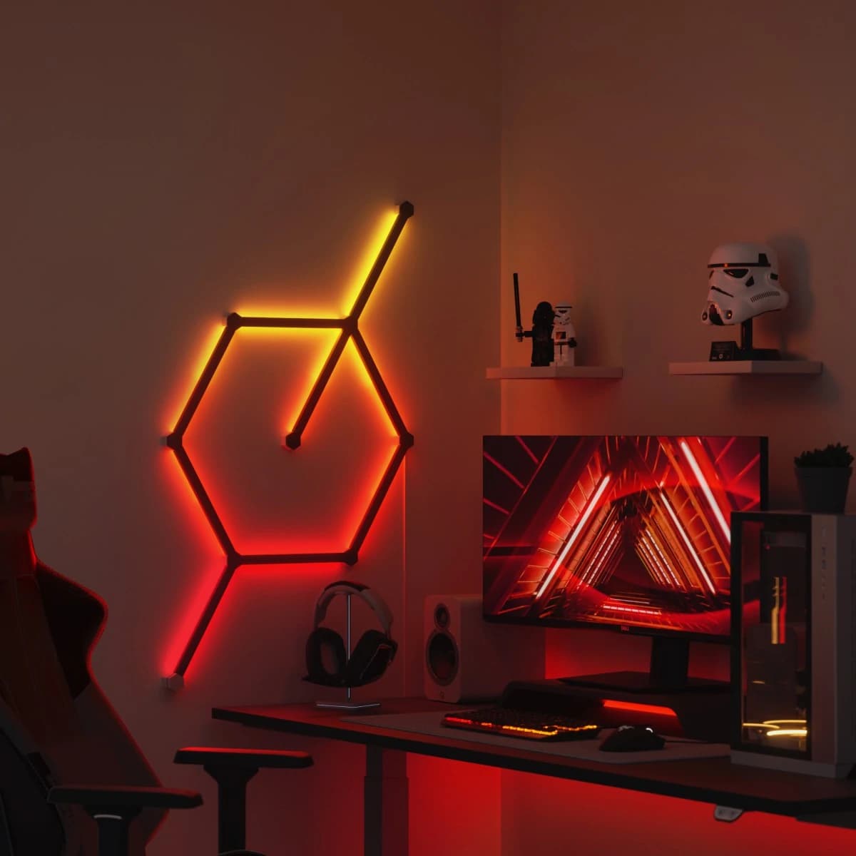 Nanoleaf dark lines bundle.