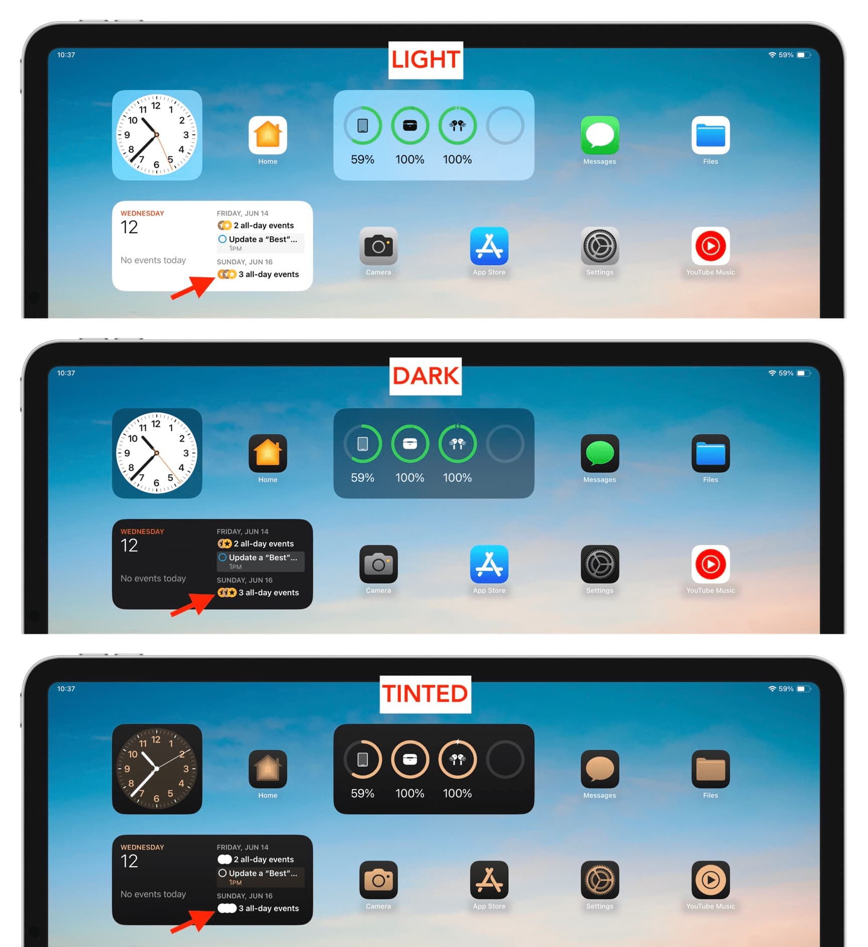 Visual icons lose their look in Tinted style in iPadOS 18