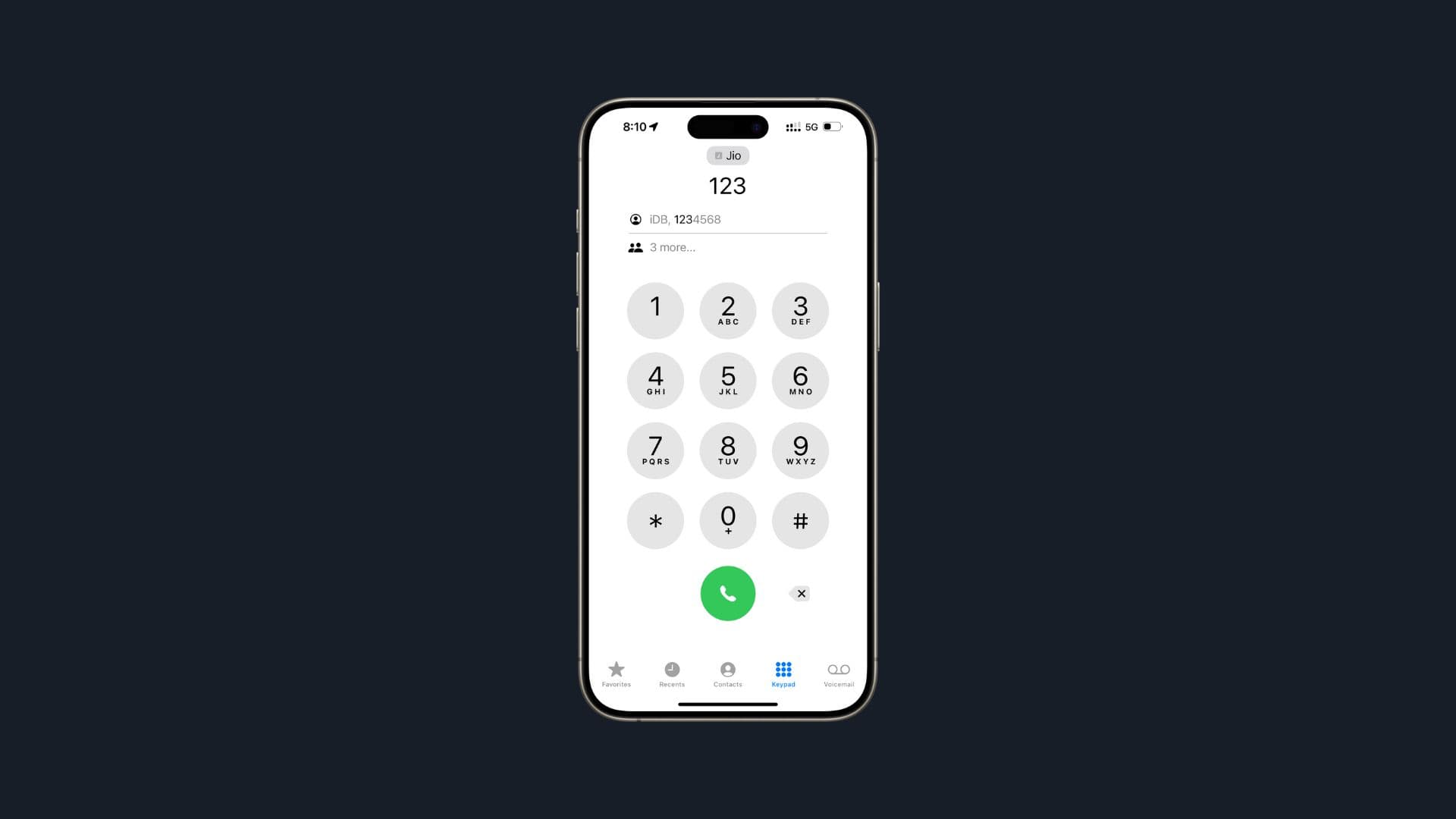 T9 Dial Pad in iOS 18.