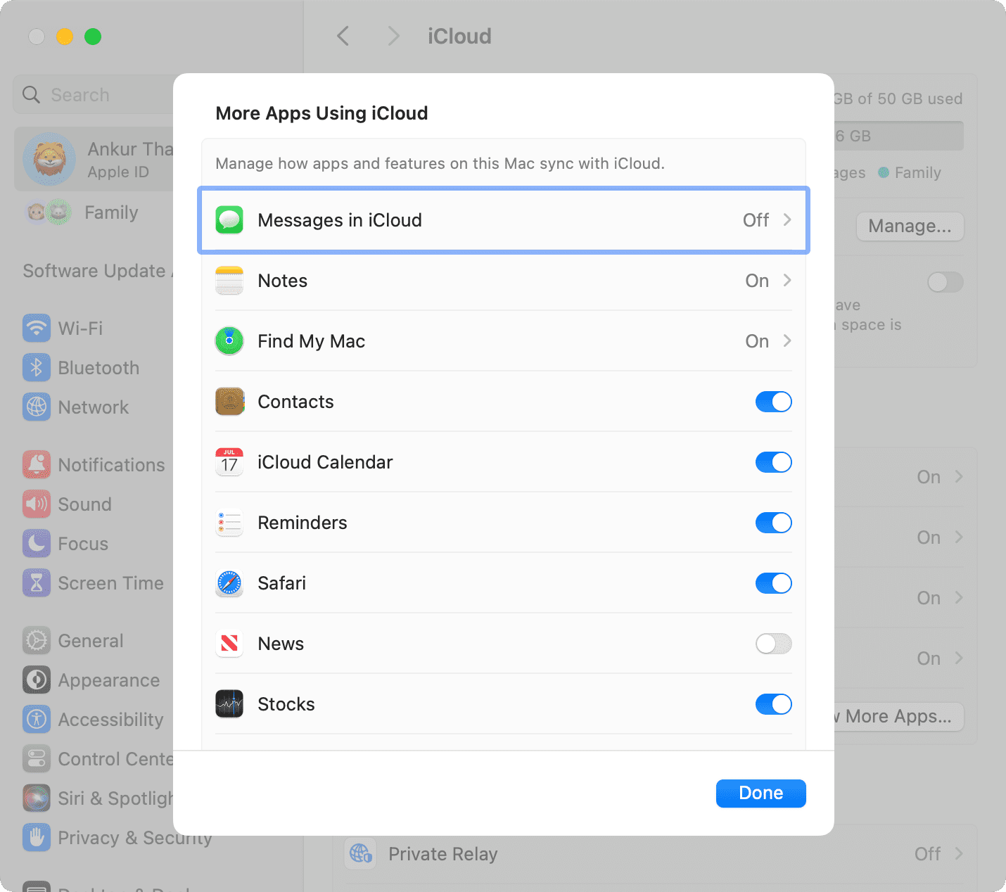 Apps Using iCloud on Mac