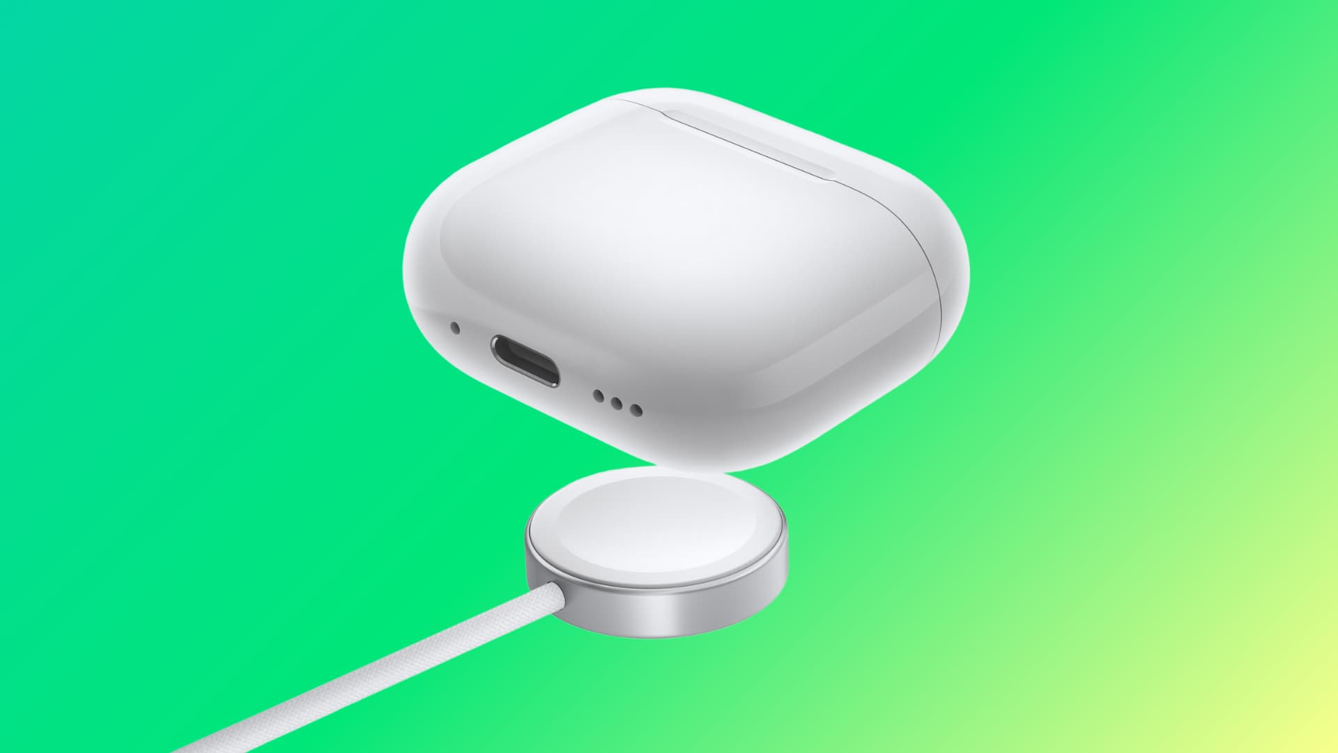 Charging AirPods 4 with ANC using an Apple Watch charger