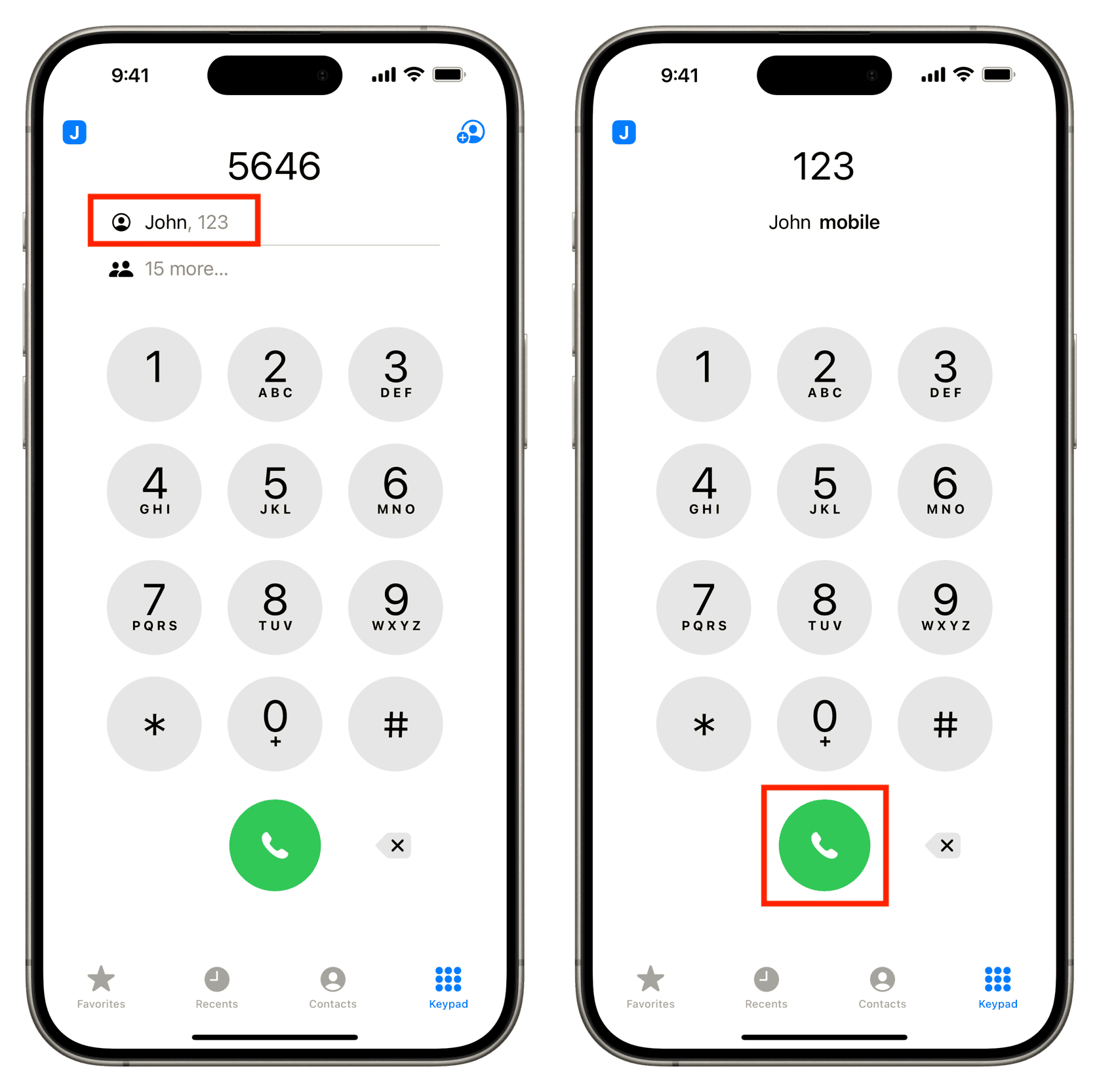 Calling using 