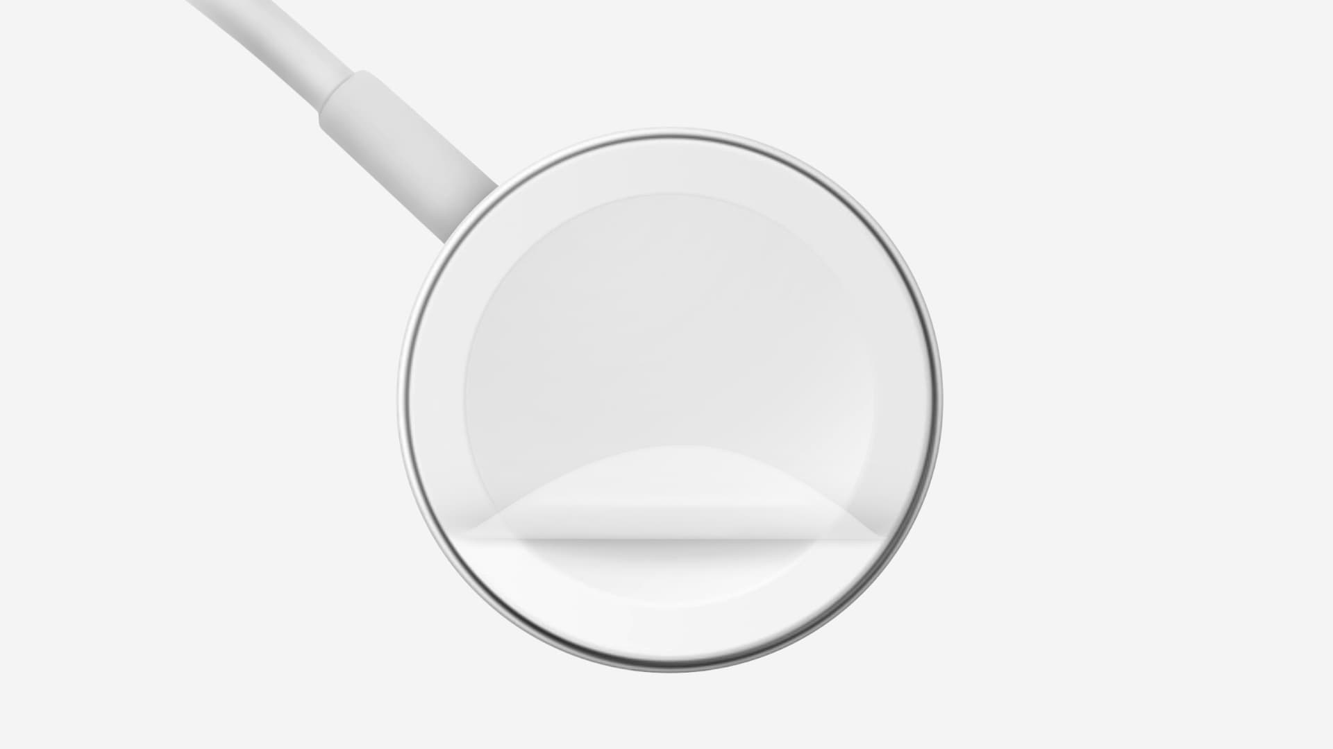 Plastic wrapper on Apple Watch charger