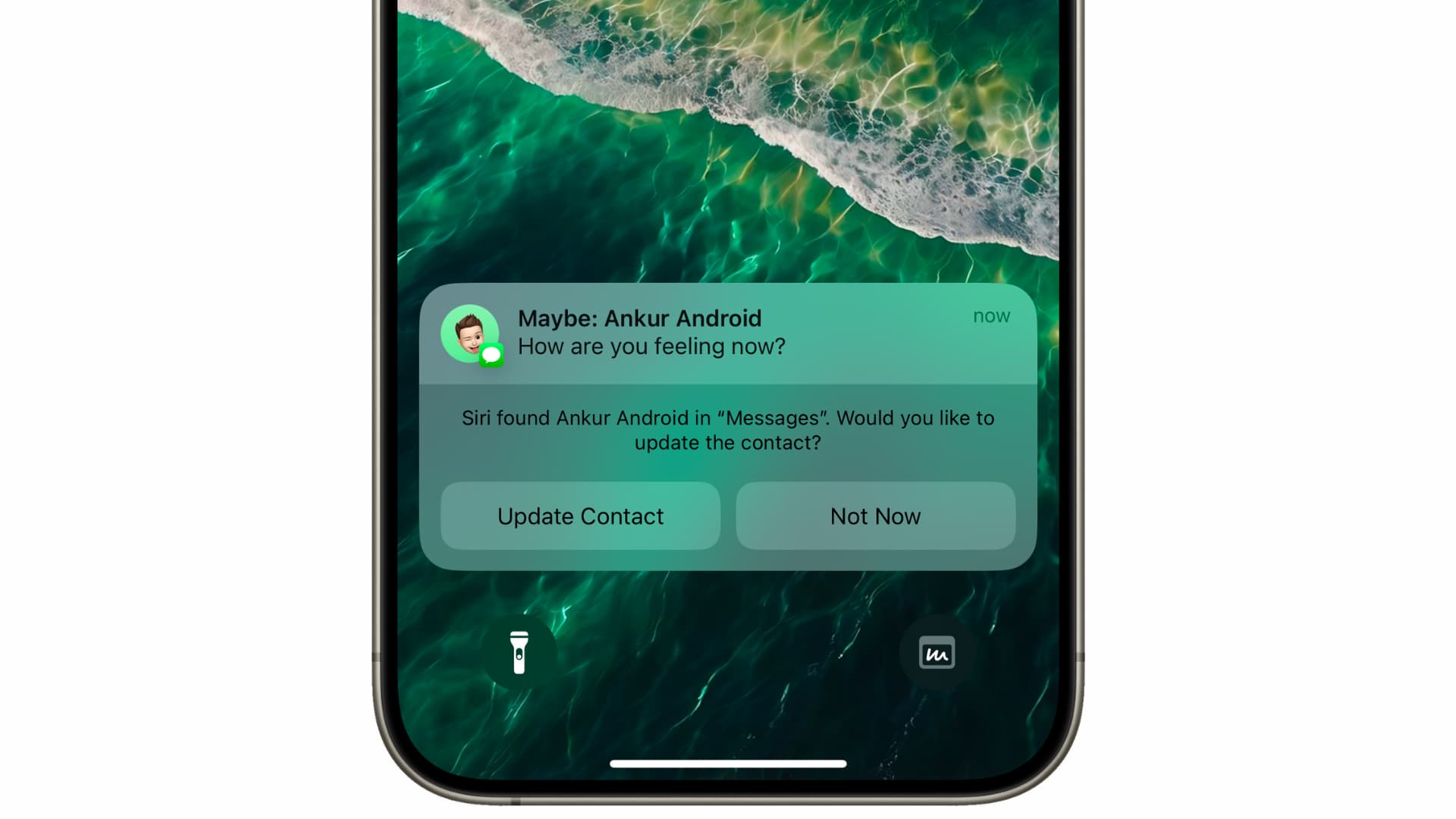 Add Siri suggested contact to iPhone