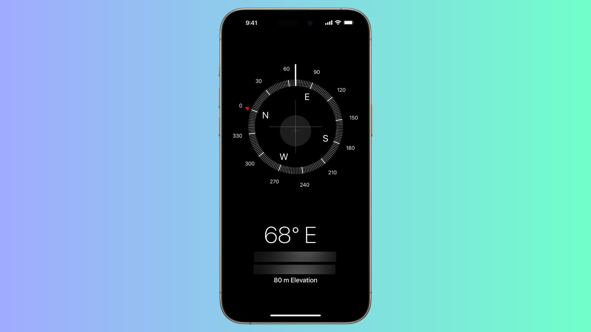 Apple Compass app on iPhone