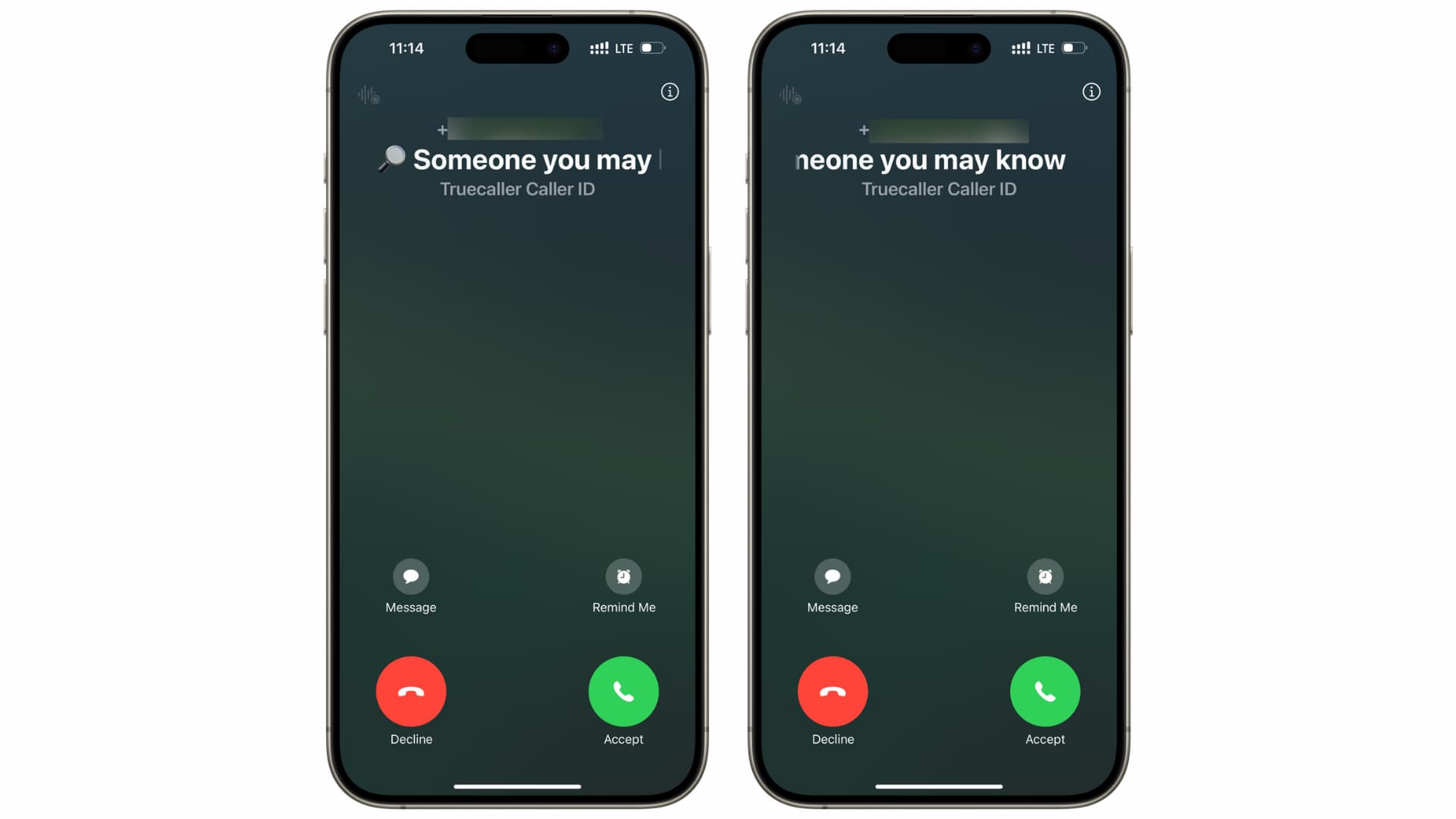 Someone you may know Truecaller ID on iPhone