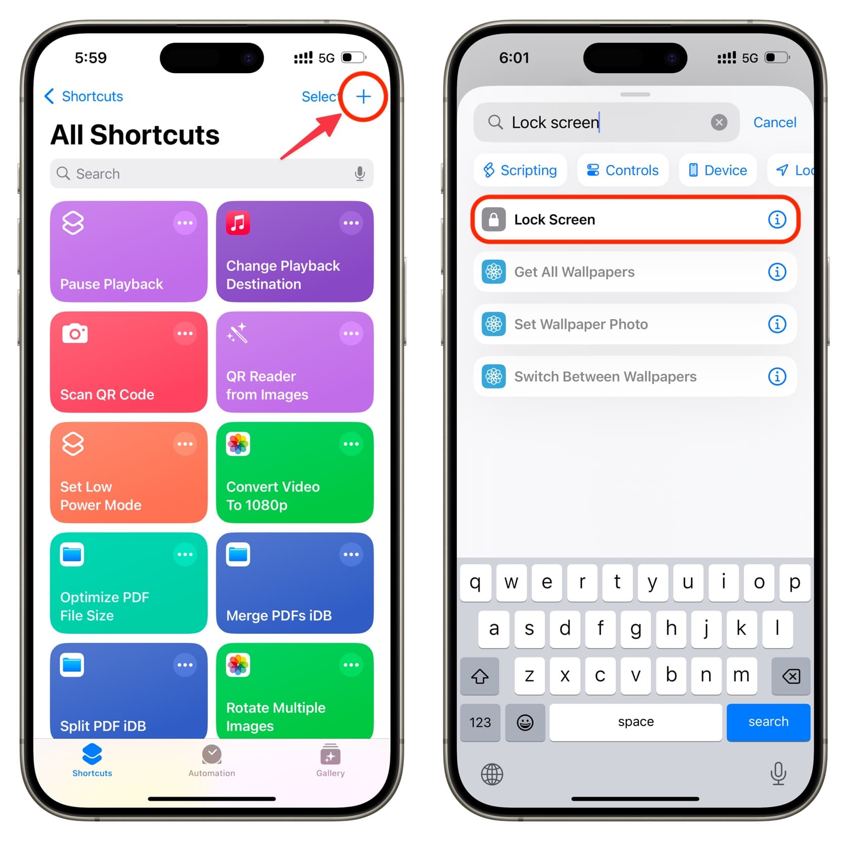 Create a Lock Screen shortcut on iPhone