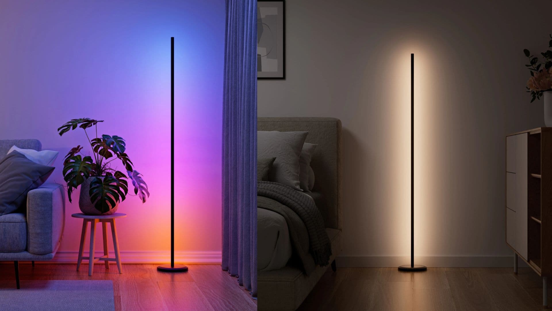 Nanoleaf Matter Multicolor LED Smart Floor Lamp.