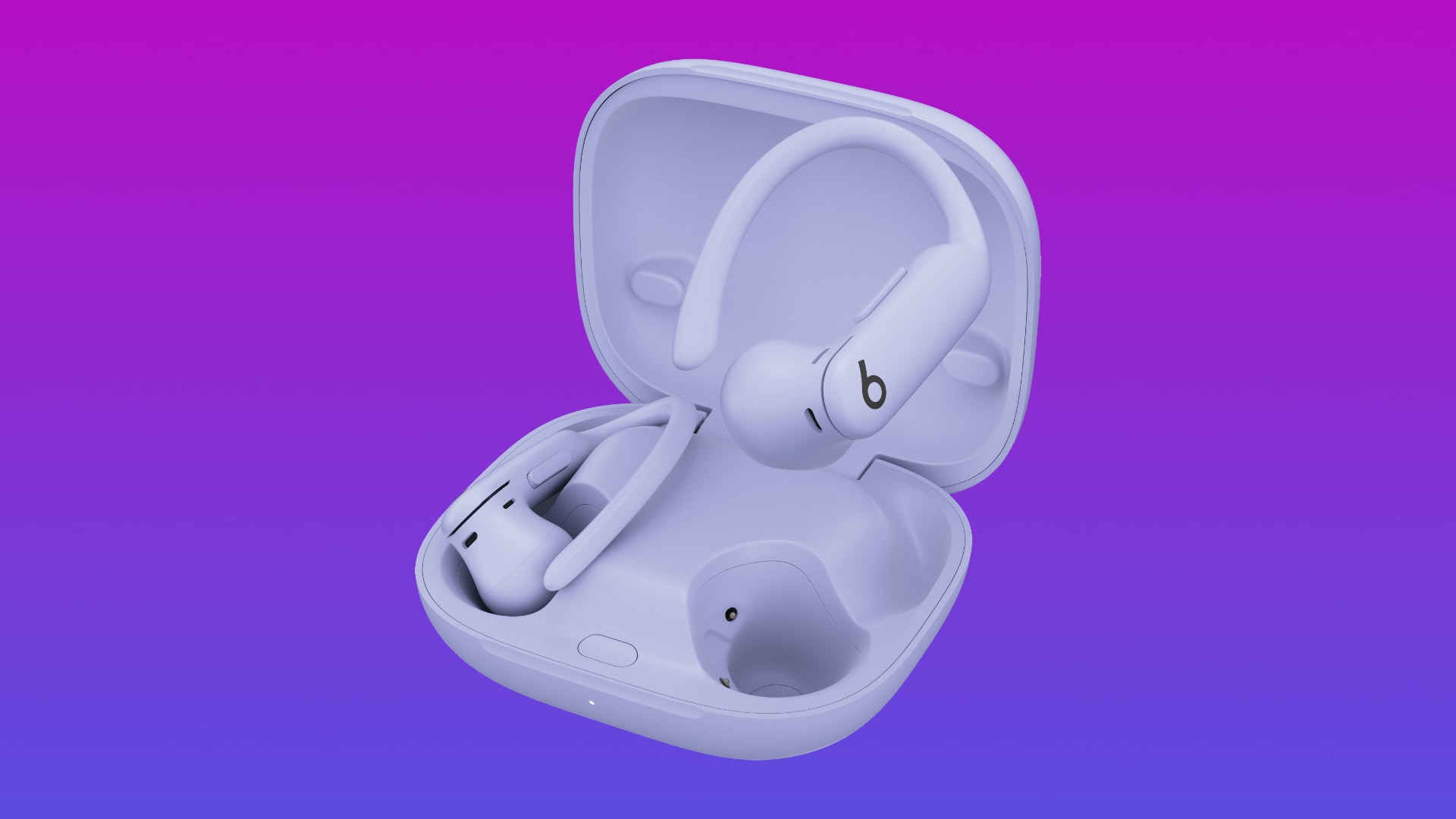 Powerbeats Pro 2 in their charing case.