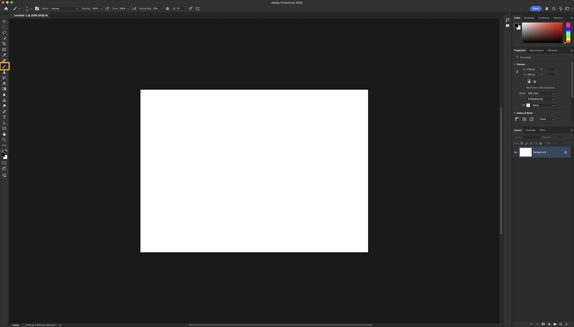Adobe Photoshop Brush Tool.
