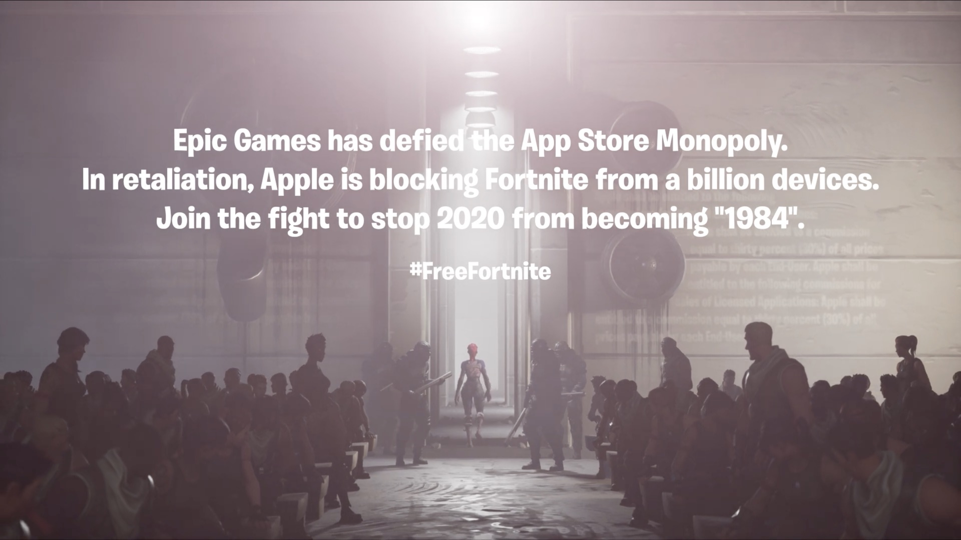 Still image from Epic's Free Fortnite video