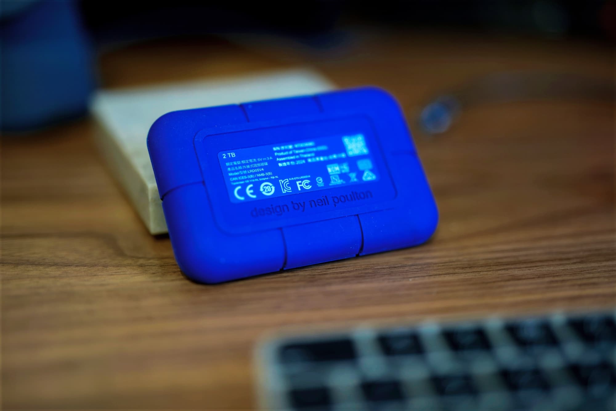 LaCie Thunderbolt 5 Rugged SSD Designed by Neil Poulton.
