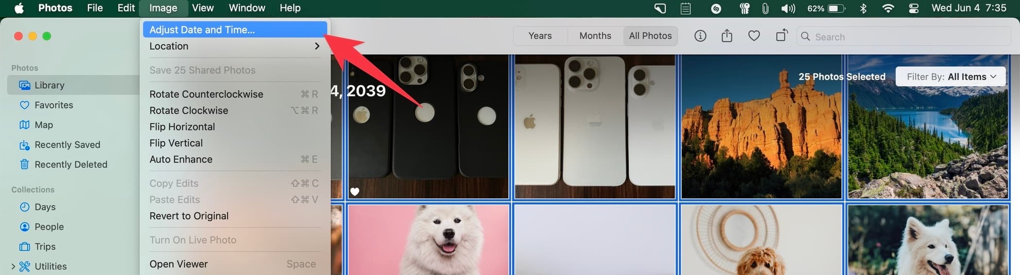 Adjust Date and Time for photos on Mac