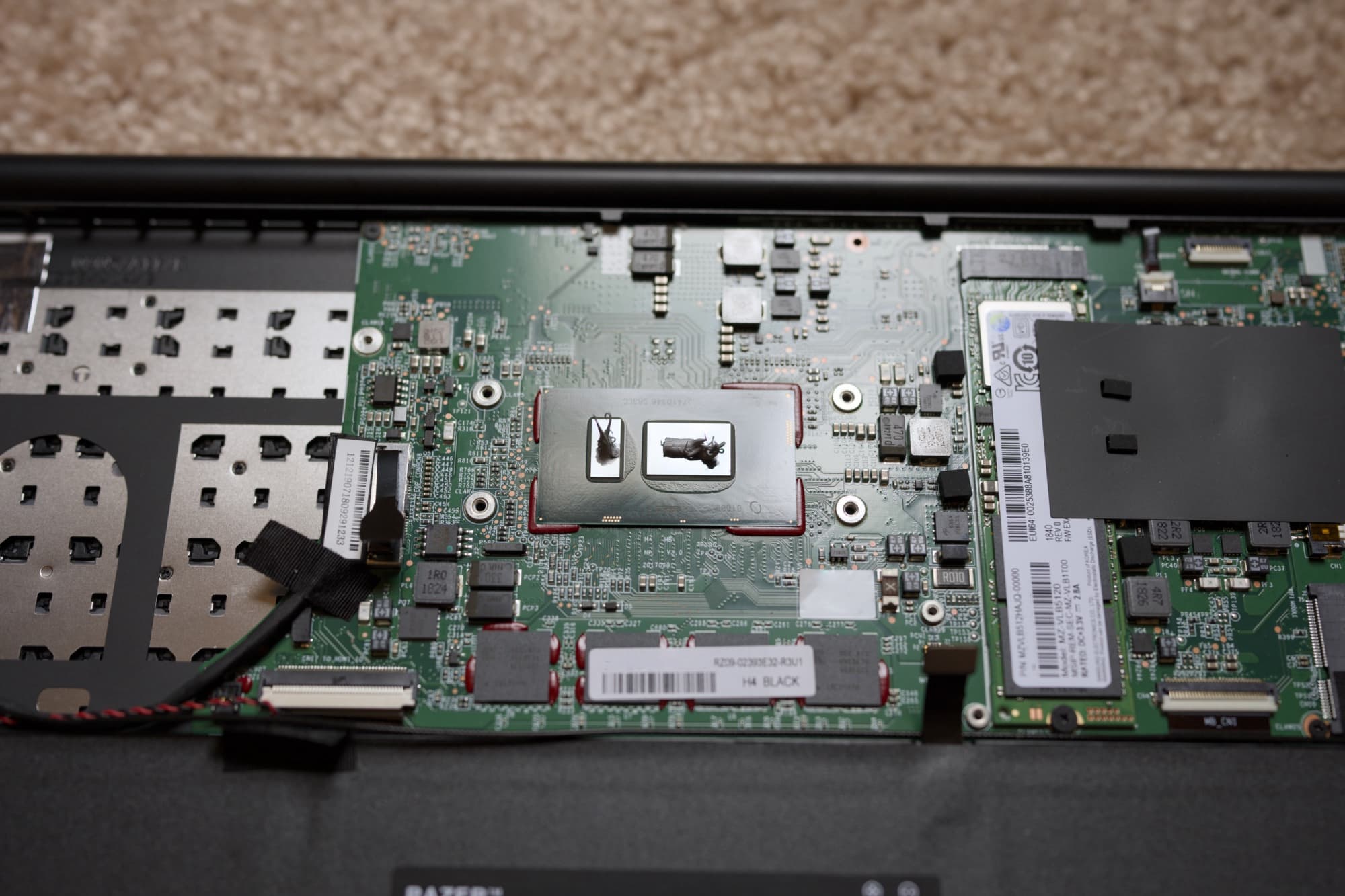 Apply a fresh bead of thermal paste.