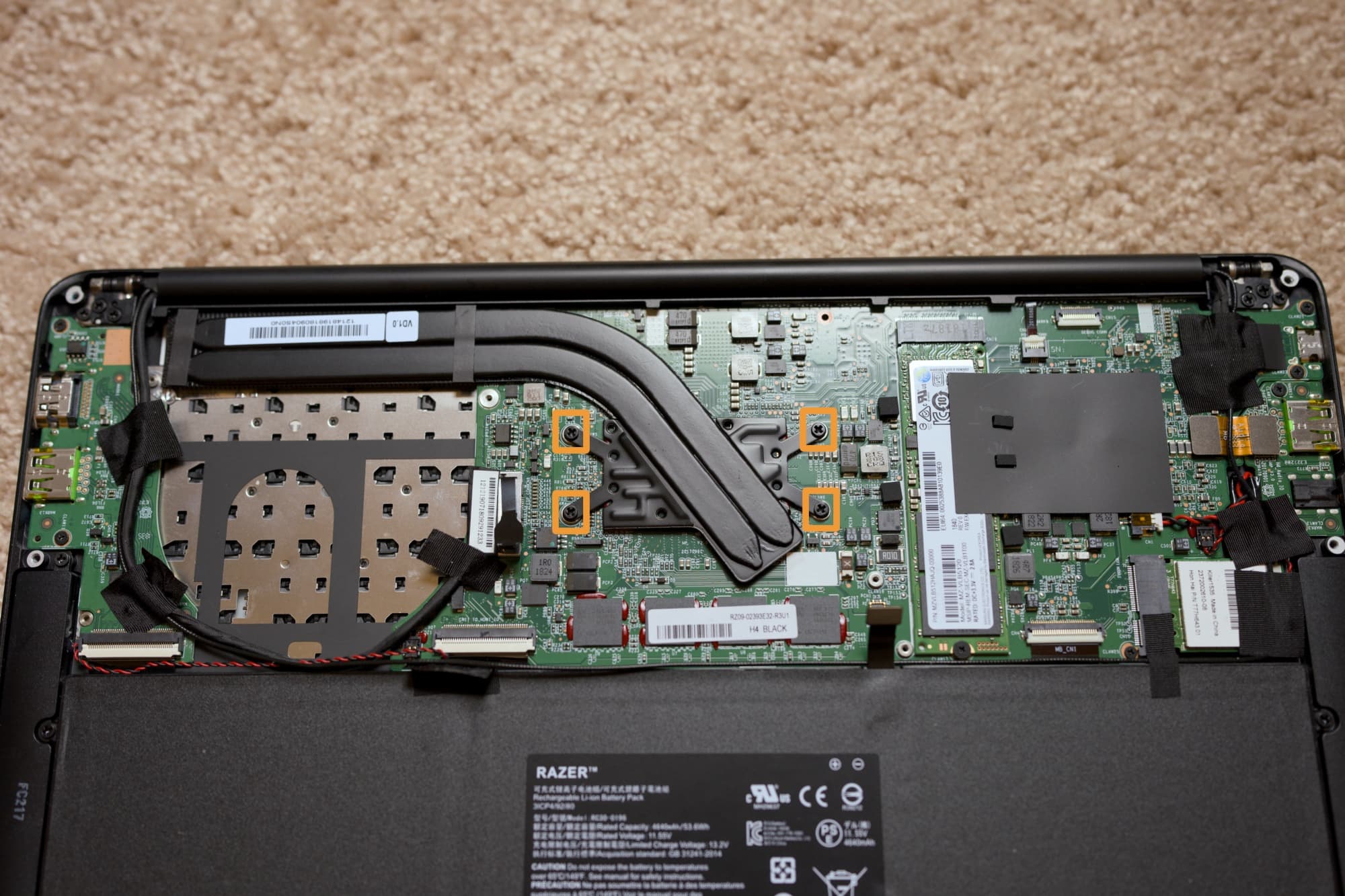 Replace thermal heat plate and cooling pipes.